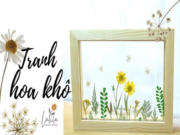 Làm tranh hoa khô