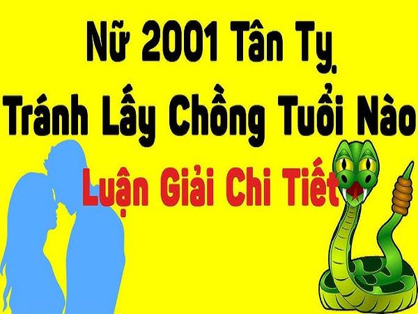 Các tuổi mà nữ 2001 Tân Tỵ nên tránh