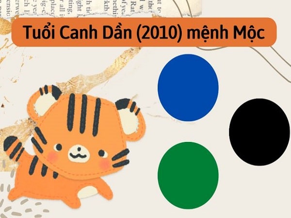 Tuổi Dần mệnh Mộc hợp màu gì?