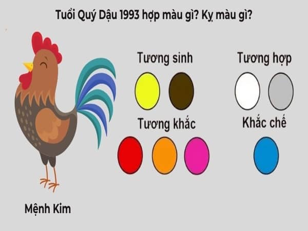 Nam sinh năm 1993 hợp màu nào?